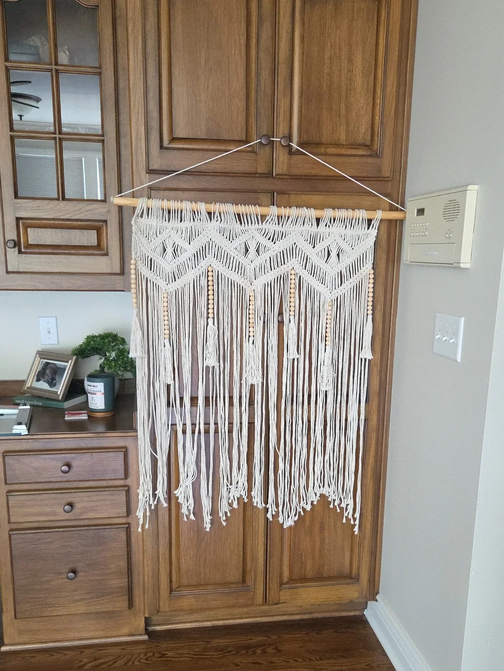Handmade Macramé Wall Hanging - Cream Boho Decor